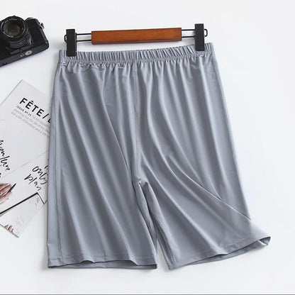Ice Silk Summer Large Size Men's Shorts Modal Casual Sleep Pants Thin Cool Loose Shorts Sleepwear Mens Sleep Bottoms Homewear