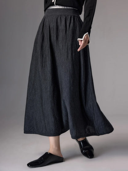 High Quality Women's 100% Worsted Wool Skirts Spring Autumn Female Knitwear Thin Lady Bottoms Cozy Clothing Summer Long Dresses