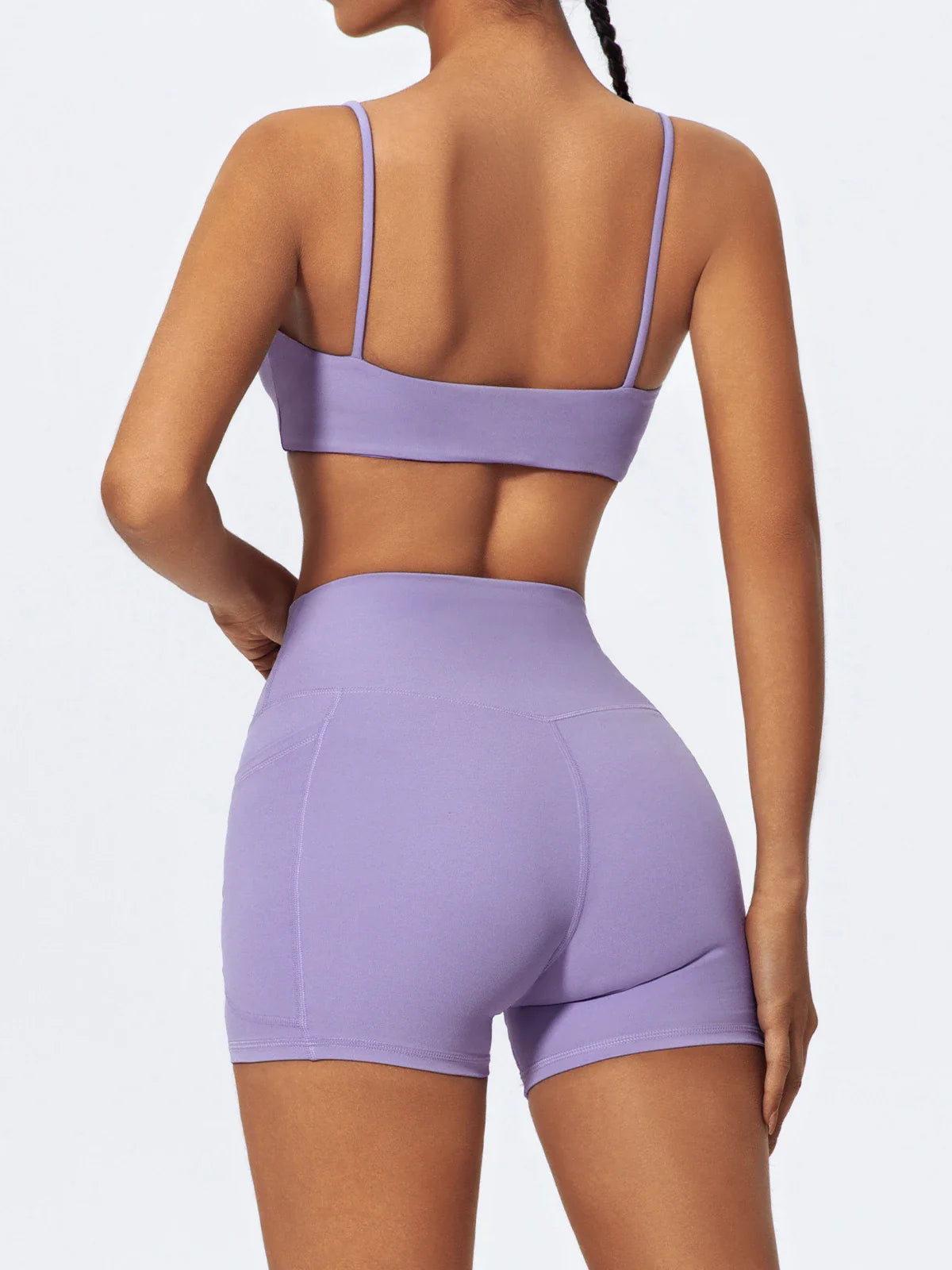 Summer Women Two Piece Gym Workout Set Female Bra Yoga Sets 2ps Shorts Fitness Wear Women Quick-Dry Camisole Sports Bra Suits