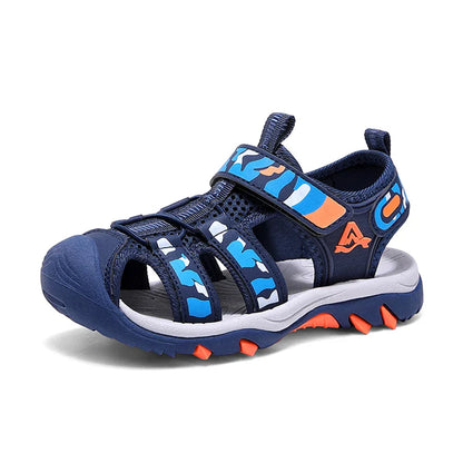 Children's Anti-Slip Summer Sandals for Boys Outdoor Anti-Collision Casual Walking Shoe Breathable Kids Beach Sandals Size 28-39