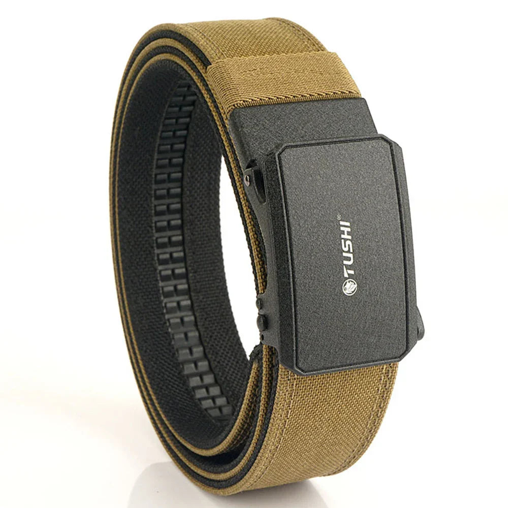 Automatic Buckle Comfortable Nylon Military Gun Belt Outdoor Hunting Multifunctional IPSC Tactical Canvas Belt Men Belt