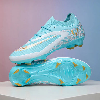 New Kid Match Boys Football Boots Sports Shoes Match Soccer Shoes Outdoor Sneakers Professional Non-Slip Comfortable Unisex