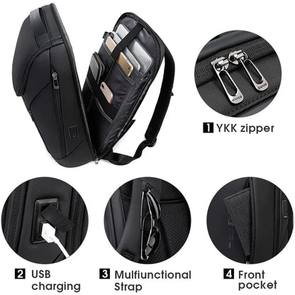 Business Backpacks Laptop 15.6 inch Multifunctional WaterProof Big Capacity Daily Work Male Backpack School Bag Mochila