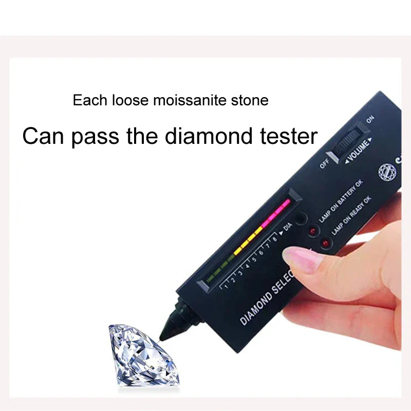 18k Gold D Color Moissanite Studs Earrings for Women Four-claw Sparkly Diamond Earring Wedding Gift S925 Sterling Silver