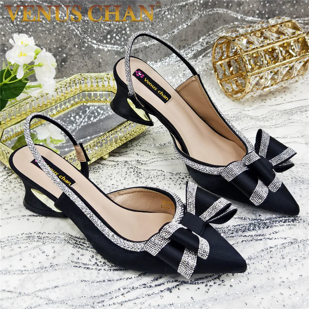 Fashionable And Elegant Nigerian Wedding Banquet High Heels Anti Slip Women's Sandals Plus Size Nigerian Party Shoes