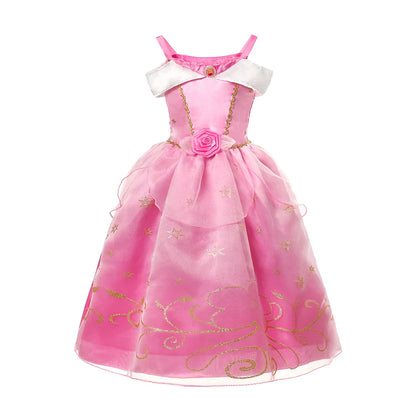 Kids Princess Costume Children Elsa Anna Halloween Dress Girl Cinderella Snow White Dress Rapunzel Mermaid Pageant Disguise