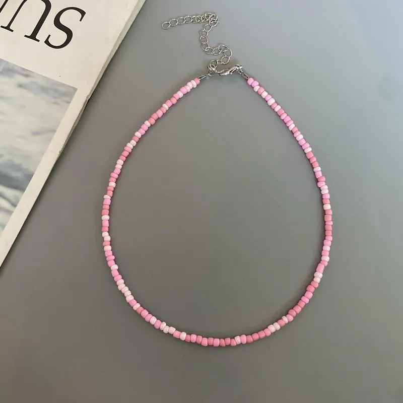 Choker Chain Fashion  Charm Collar Colorful Handmade Colar Collar Necklace Jewelry Femme
