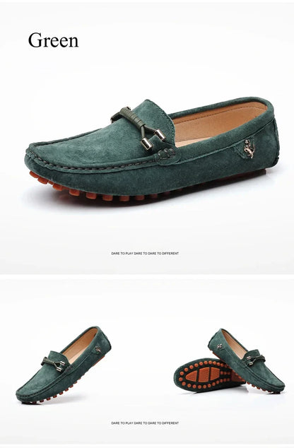 Men's Loafers Soft Lightweight Casual Driving Office Shoes Non Slip Comfortable Suede Loafers for Men Plus Size 48