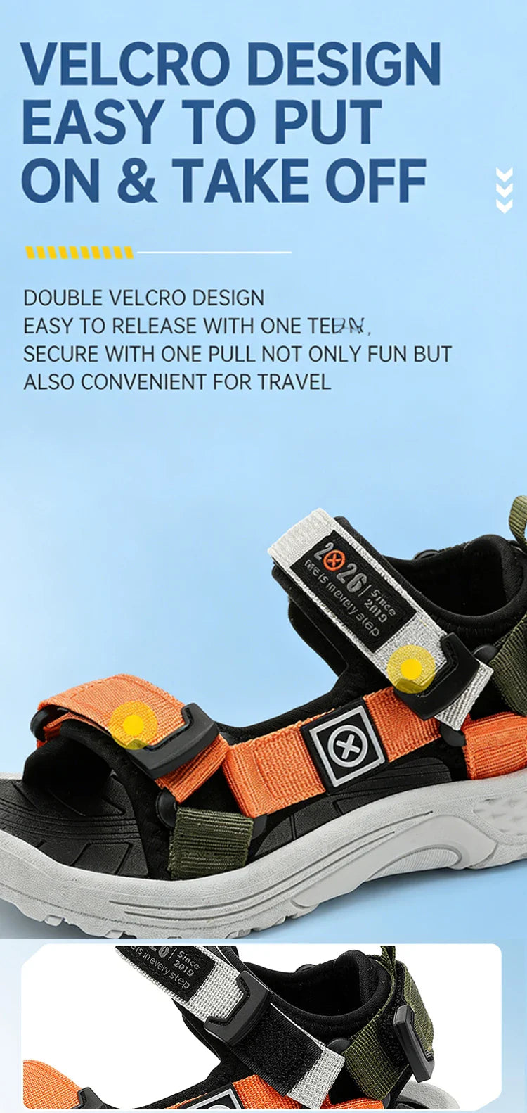 Fashion Kids Sandals Boy Soft Sole Non-slip Outdoor Breathable Walking Sandials Summer Children's Girls Beach Shoes