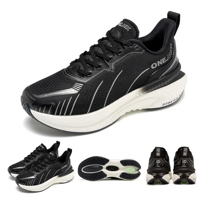 ONEMIX Tênis de corrida masculino com novo amortecimento, adequado para corredores pesados, com cadarço, para esportes, feminino, antiderrapante, atlético, masculino, para uso ao ar livre