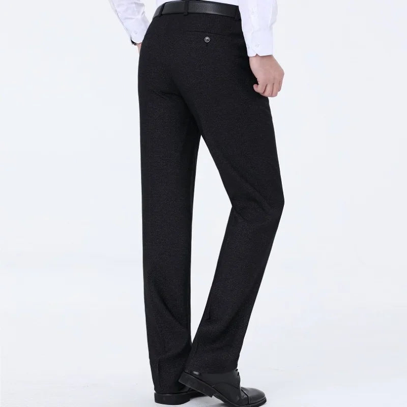Men's High-End Summer Wool Blend Trousers, Traf Suit Pants,Business Formal , Man Pants,Wool Dress Pants for Men