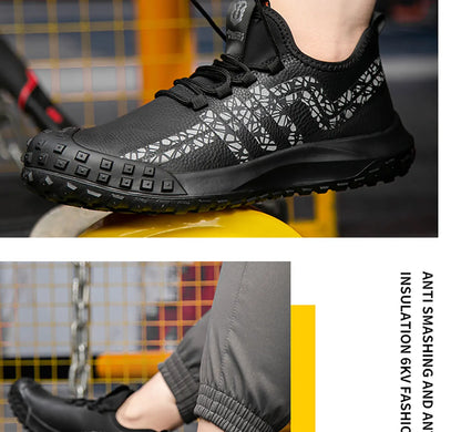 New insulated anti smashing, anti piercing, anti slip, and anti splashing work shoes for men's safety shoes