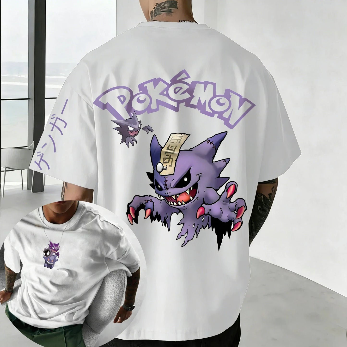 Printed Short Sleeved Men's and Women's Loose Sports Comfortable Cotton Couple T-shirt