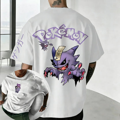 Printed Short Sleeved Men's and Women's Loose Sports Comfortable Cotton Couple T-shirt