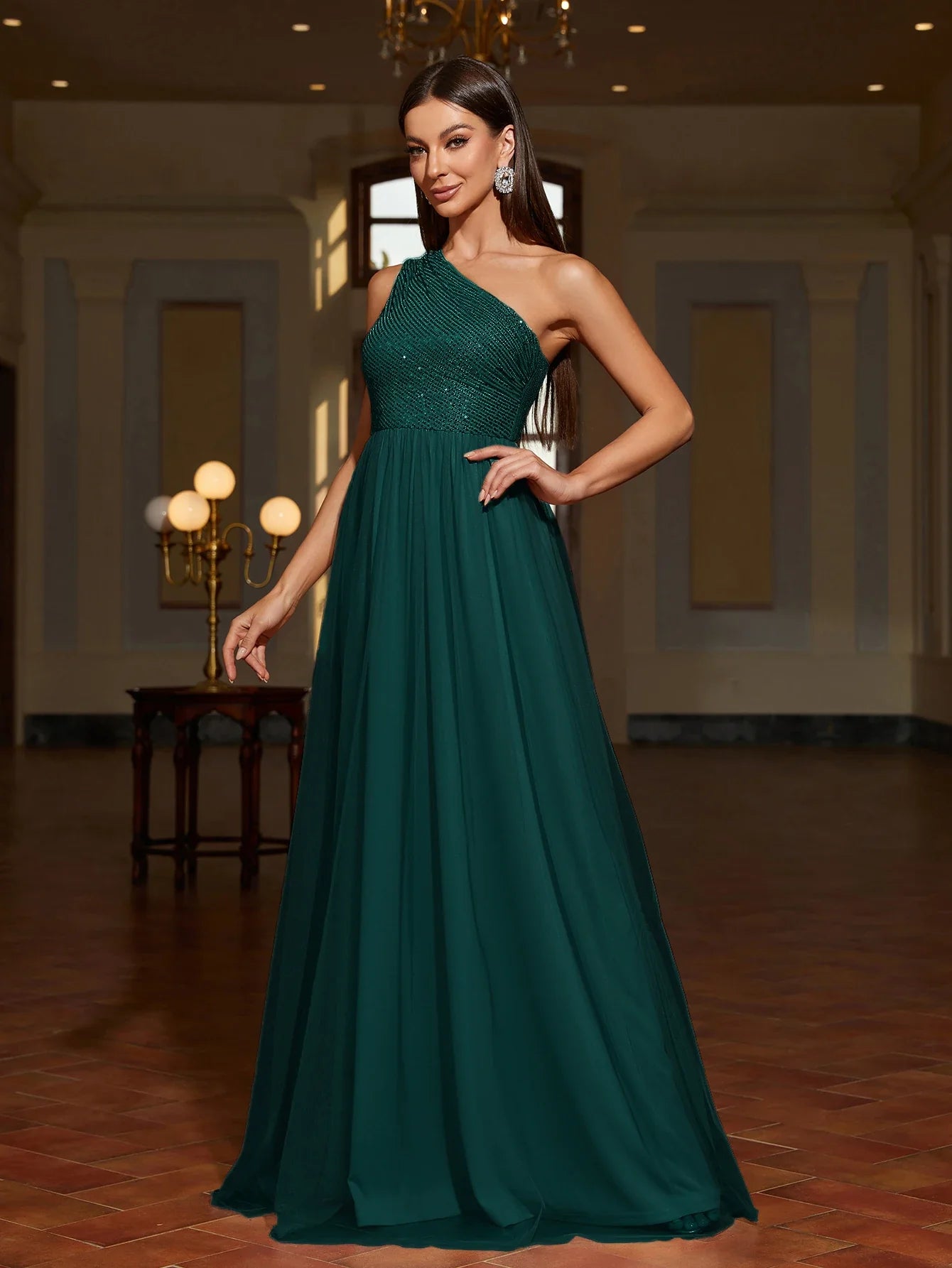 Family Gathering Birthday Party Dress, Elegant and Fashionable Gown, Women's Long Dress, Party Dress, 2025 New Model, Women's Evening Dress, Host Performance Dress, Bridesmaid