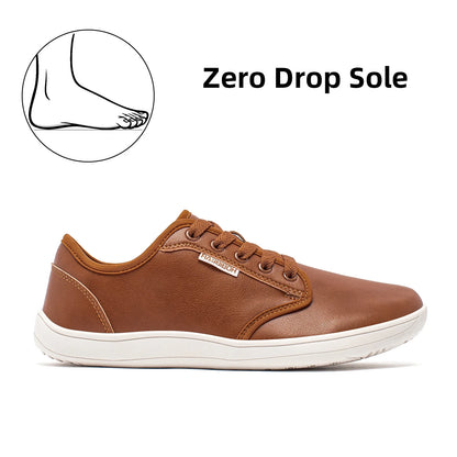 Unisex Wide Barefoot Shoes Women Men Zero Drop Minimalist Sneakers Artificial Leather Trail Walking Shoes