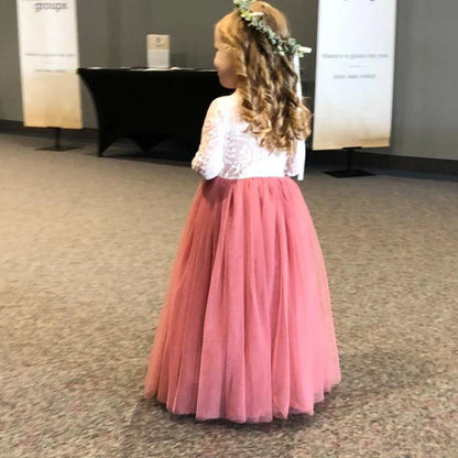 Vestido de Festa de Princesa Plus Size com Renda para Dama de Honra Bebê Crianças Vestidos de Aniversário de Casamento de Verão Roupas Infantis 2 4 6 8 10 12 14