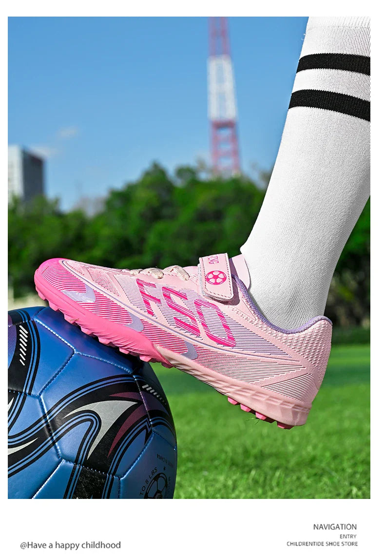 Kids Soccer Shoes School Football Boots Professional Cleats Grass Training Sport Footwear Boys Outdoor Futsal Soocer Boots 30-38