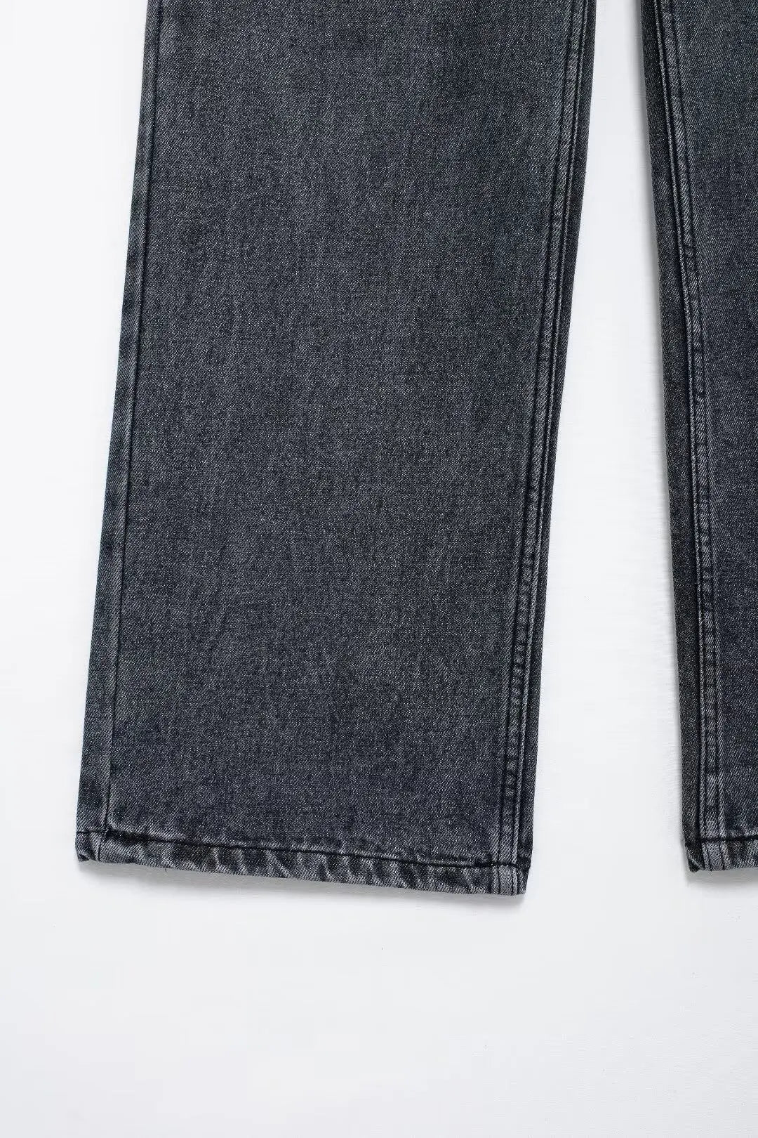 Women's Street Fashion Denim Blue Jeans Distressed Patchwork High Waist Zipper Fly Ripped Retro Long Pants