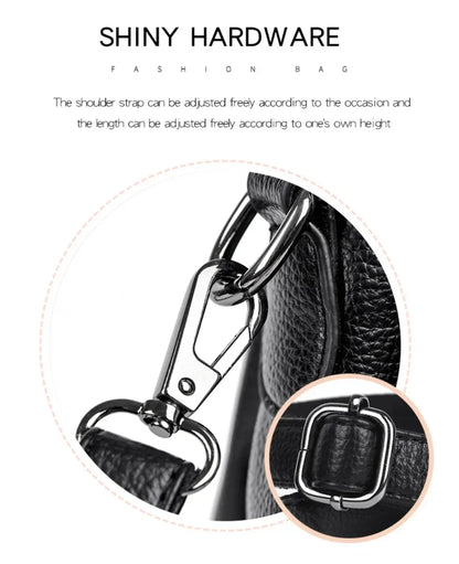 Genuine Fashion 3 Layers Luxury Handbags Women Bags Designer HIgh Quality Leather Crossbody Bags for Women 2024 Shoulder Bag
