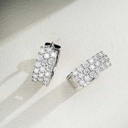 GRA Certified Moissanite Hoop Earrings for Women s925 Sterling Silver Wedding Huggie Earrings Party Jewelry Wholesale