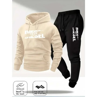 Autumn and winter new hooded sweatshirt sportswear fashion sports hooded sweatshirt casual sweatshirt and pants two in one