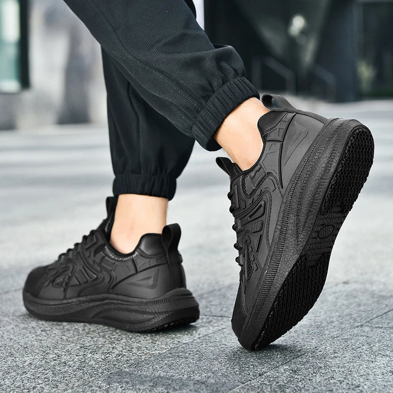 Shoes Four Seasons Breathable Light Non-slip Waterproof Oil-proof Kitchen work shoes Men's Outdoor Casual sports Shoe