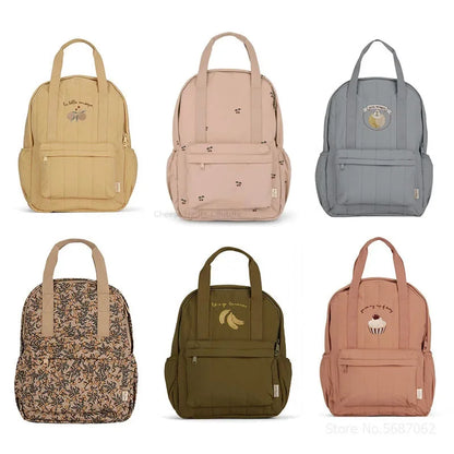 Baby Backpack Parent-child Kids Schoolbag Kindergarten Bags Brand Traveling Cherry Children's Boys Girls Mom Storage