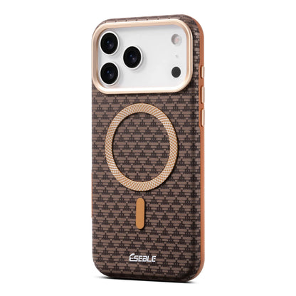 Leather Magnetic Phone Case For iPhone 17 16 15 14 13 Pro Max 17Pro 17Air Metal Lens Button Bumpe Cover