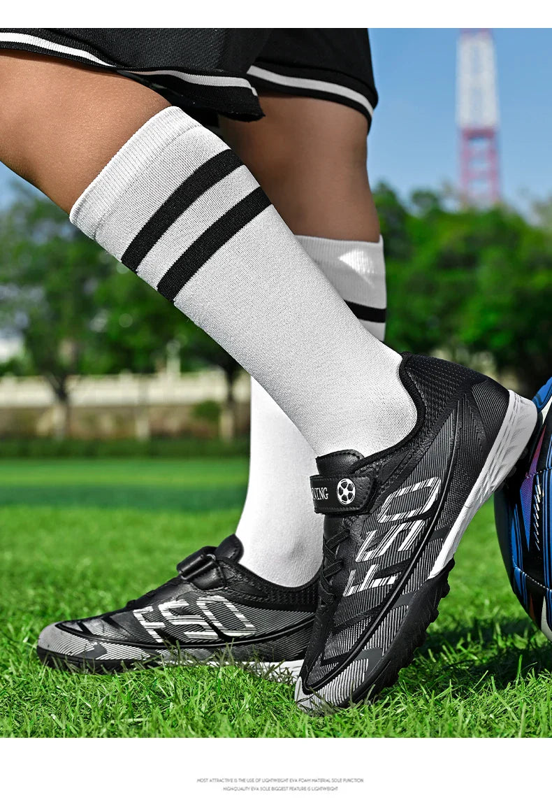 Kids Soccer Shoes School Football Boots Professional Cleats Grass Training Sport Footwear Boys Outdoor Futsal Soocer Boots 30-38