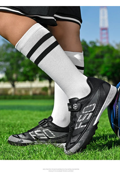 Kids Soccer Shoes School Football Boots Professional Cleats Grass Training Sport Footwear Boys Outdoor Futsal Soocer Boots 30-38
