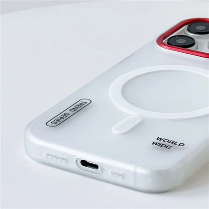 For Magsafe Wireless Charge Cases For iPhone 16 13 12 14 15 Pro Max Matte Magnetic