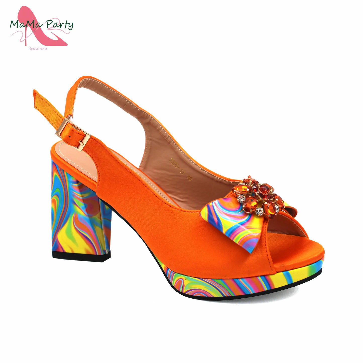 Red Color Italian Design Shoes Matching Bag Set Super High Heels Pumps for Garden Party