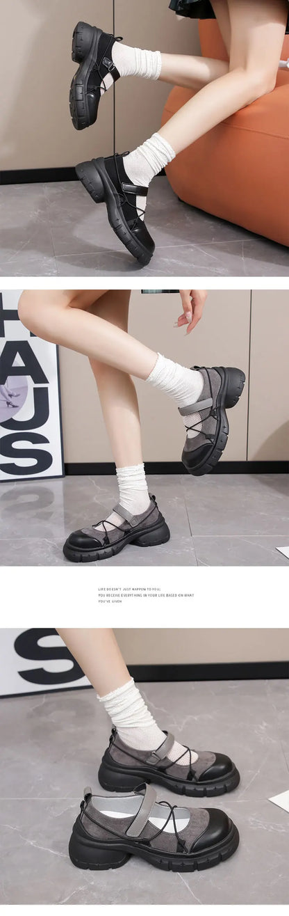 2026 Women Hot Seller Thick Soled Mary Jane Small Leather Shoes British Wind Fashion with New Single Shoe Tide Shoes for Women