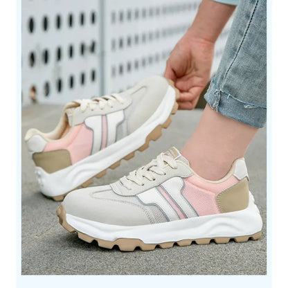 New Women's Safety Shoes with Anti Smashing and Anti Piercing Lightweight Soft Sole and Steel Toe Caps for Work Shoes