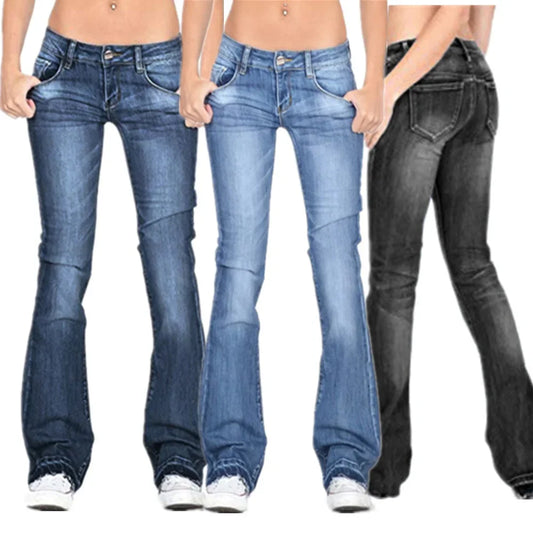 Wide Leg Jeans Women's Bell Bottoms Bootcut Denim Jeans