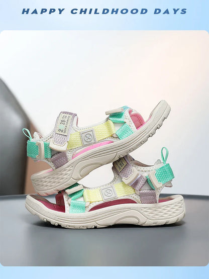 Fashion Kids Sandals Boy Soft Sole Non-slip Outdoor Breathable Walking Sandials Summer Children's Girls Beach Shoes