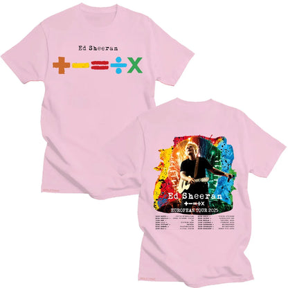 European Tour 2025 T-shirts Men's and Women's Cotton Clothing O Collar Short Sleeve Loose Fashion Tshirt Fan Gif Tees
