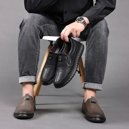 Mocassim Penny Retrô Couro Bovino Genuíno Sapatos Clássicos Costura Confortável Masculino Casual Slip-on Clube Festa Primavera Verão