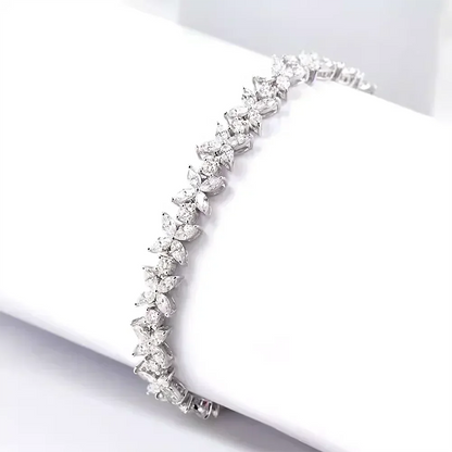 Luxury Butterfly Moissnaite Tennis Bracelets with Certificate /High Carbon Diamond Bracelet for Women 100% S925 Silver Jewelry
