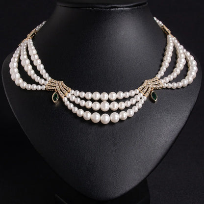 Pop Hot Stereo Jewelry Oil Painting Necklace Earrings Premium Multi-Color 2-Piece Wedding Travel Women's Holiday Gift M-1000