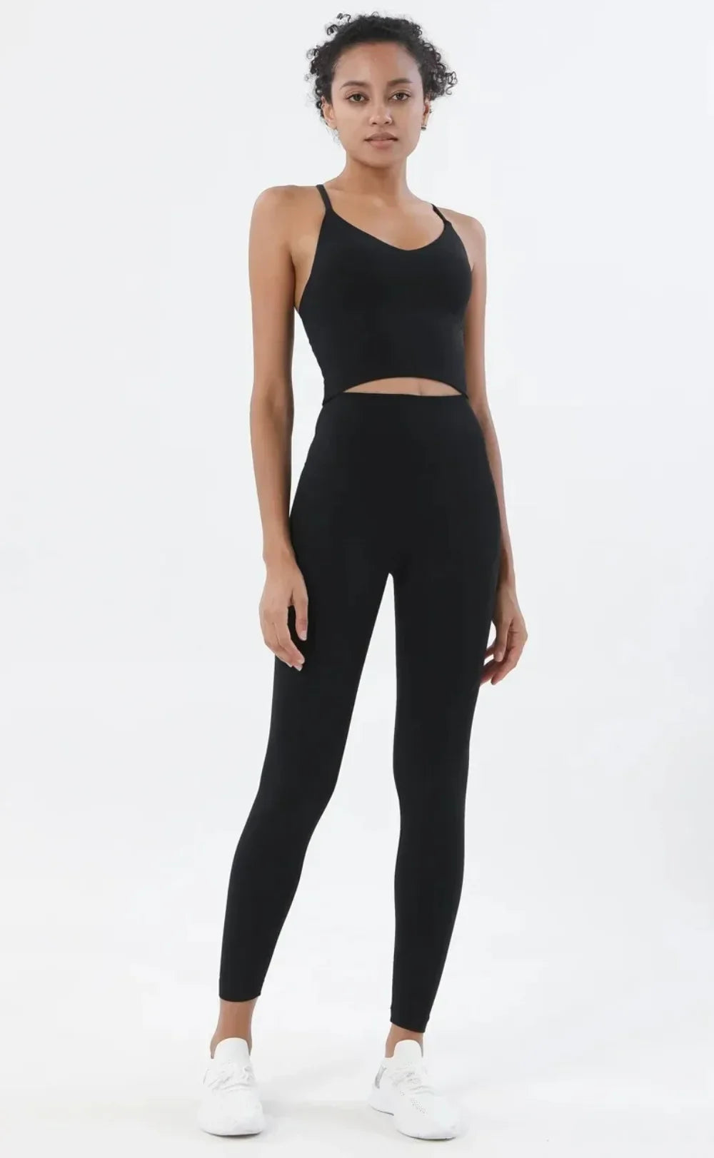 Women's Naked Feeling Sports Bra and Leggings Two Piece Set - High Waist Gym Outfits for Female Fitness, Activewear Sports Sets
