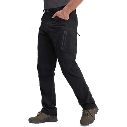 Lightweight Trousers Mens Fishing Pants Outdoor Hiking Nylon Quick Dry Pockets Cargo Pants Casual Work Trousers