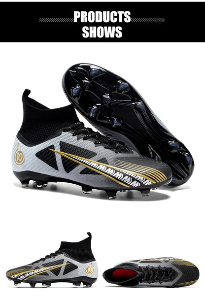 Men Soccer Shoes Kids Football Boots Women Professional Soccer Cleats Antiskid Chaussure Football TF/FG Outdoor Football Shoes