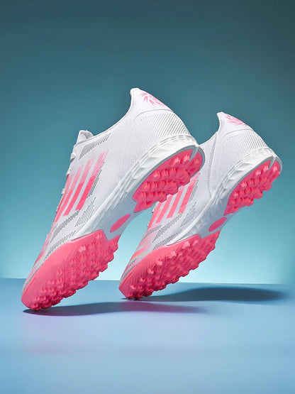 Soccer Cleats for Men Women Breathable Cushioned Insole Anti-Slip Football Shoes for AG/TF Outdoor Sports Boots