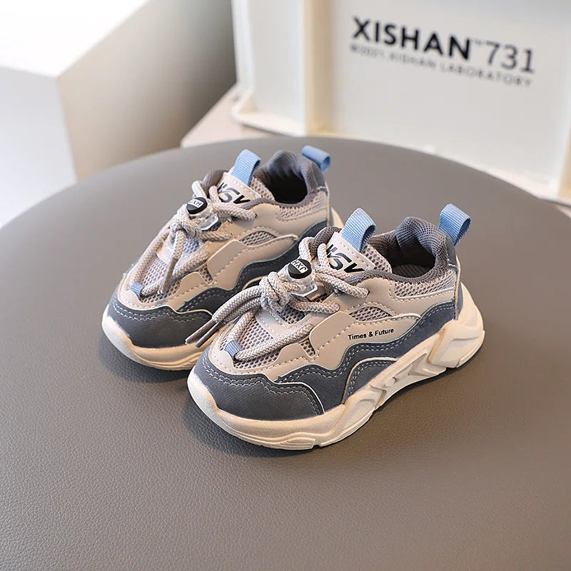 Children's Sneakers Spring Autumn Mesh Breathable School Running Sports Shoes for Boy Girl Causal Fashion Kids Basketball Shoes