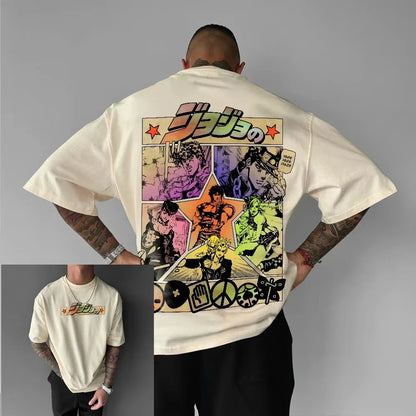 Men's Clothing Harajuku Summer Y2k Graphic T Shirts Oversized Loose Cotton Women's Short Sleeve Tee Tops