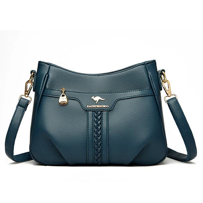 Genuine High Quality Soft Leather Women's Handbag Trend Designer Female Crossbody Bag Casual Shoulder Messenger Handbags 2024