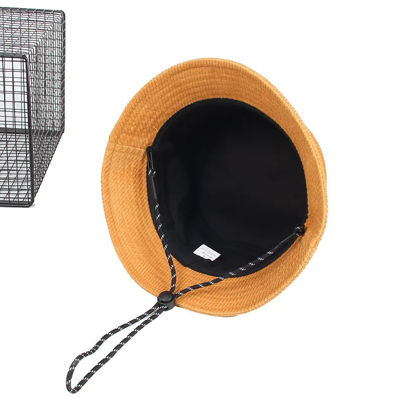 Dad Winter Hat Lady Outdoors Corduroy Bucket Hats Men Big Size Fisherman Hat 54-56cm 56-58cm 58-60cm 60-62cm 62-64cm