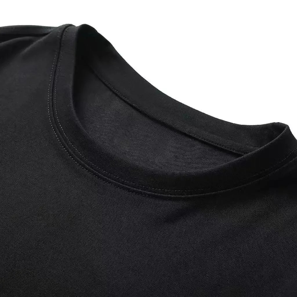 Classic Y2K Gothic Style T-shirt Print Oversized T Shirt High Street Shirts Gothic Round Neck Cotton Tops New Mens Women T Shirt